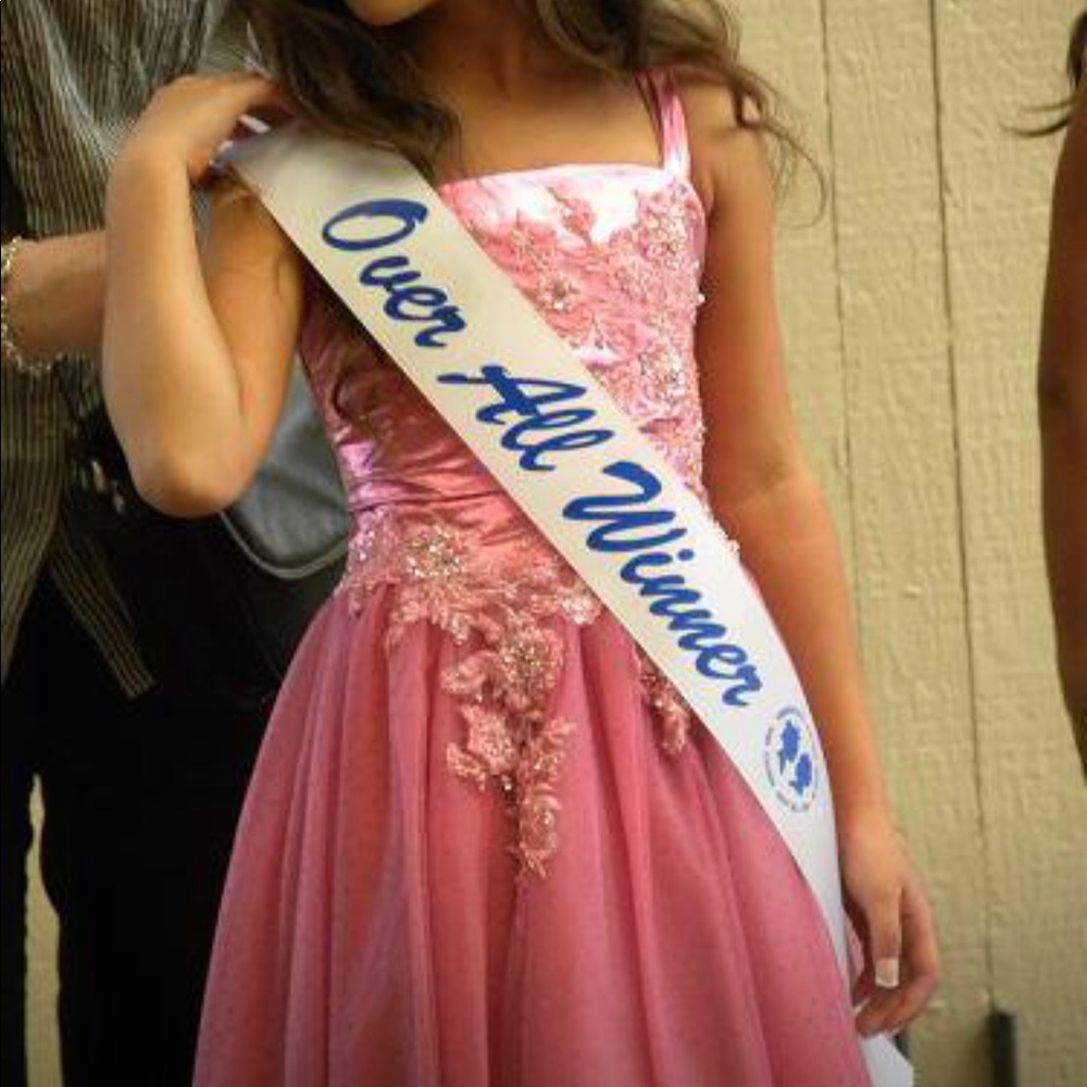 Child Size 8 Pink pageant dress